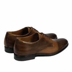 Men stylish, elegant shoes 952 a brown