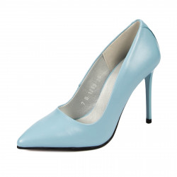 Women stylish, elegant shoes 1289 bleu