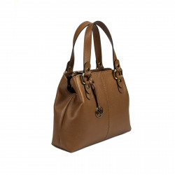 Women shoulder bag 004g brown cognac