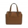 Women shoulder bag 004g brown cognac