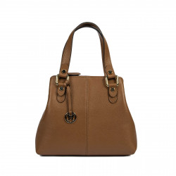 Women shoulder bag 004g brown cognac