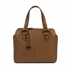 Women shoulder bag 004g brown cognac