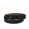 Women belt 22m bicolored biz black+brown