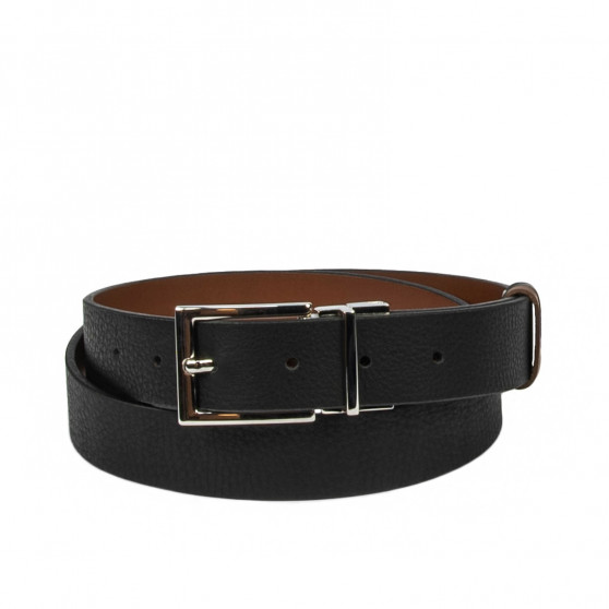 Women belt 22m bicolored biz black+brown