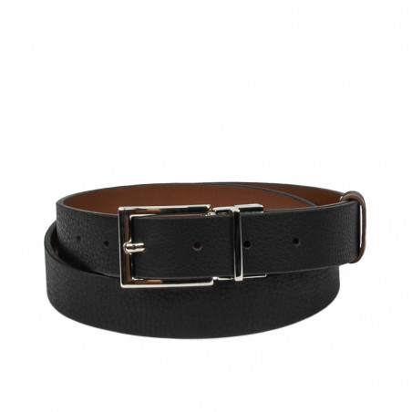 Women belt 22m bicolored biz black+brown