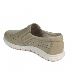 Men loafers, moccasins 953 beige