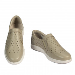 Men loafers, moccasins 953 beige