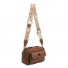 Women shoulder bag 006g brown cognac