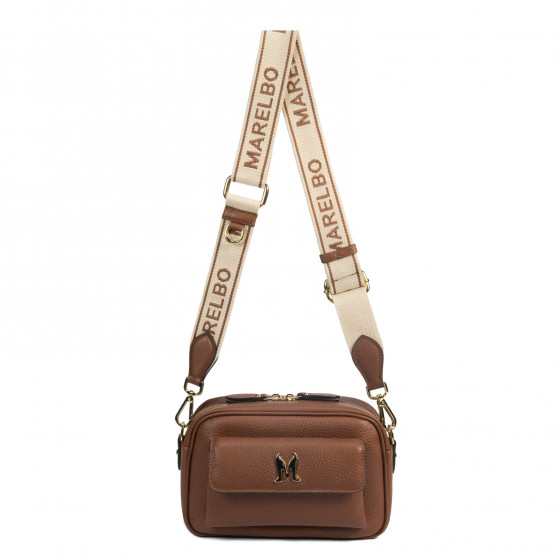 Women shoulder bag 006g brown cognac