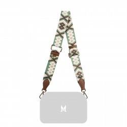 Curea de umar (chinga) 104g multicolor+brown cognac