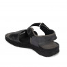 Women sandals 5090 black metalizat combined
