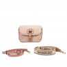 Women shoulder bag 007g pink combined