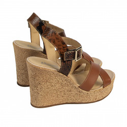 Women sandals 5095 brown combined
