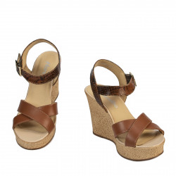 Women sandals 5095 brown combined
