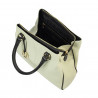 Women hand bag 002g nude latte+black