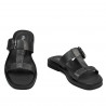 Women sandals 5091 black metalizat