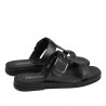Women sandals 5091 black metalizat