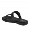 Women sandals 5091 black metalizat