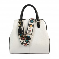 Women hand bag 002g white+black
