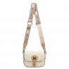 Women shoulder bag 007g beige latte