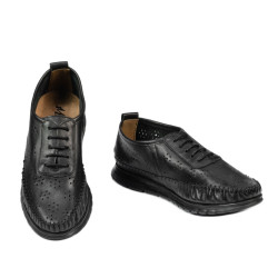 Women loafers, moccasins 6061 black