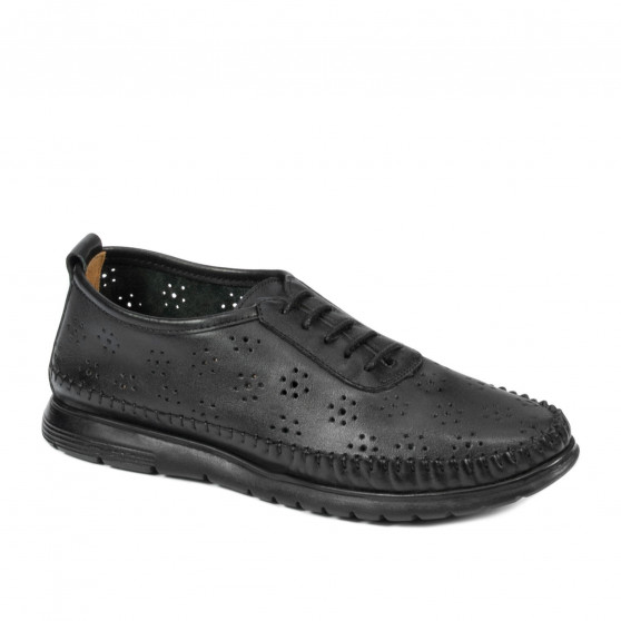 Women loafers, moccasins 6061 black