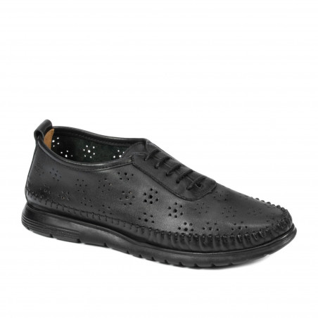 Women loafers, moccasins 6061 black