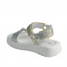 Women sandals 5082 silver+golden