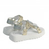 Women sandals 5082 silver+golden