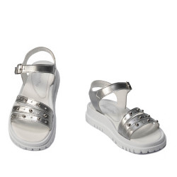 Women sandals 5096 silver
