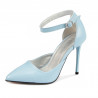 Women stylish, elegant shoes 1296 bleu