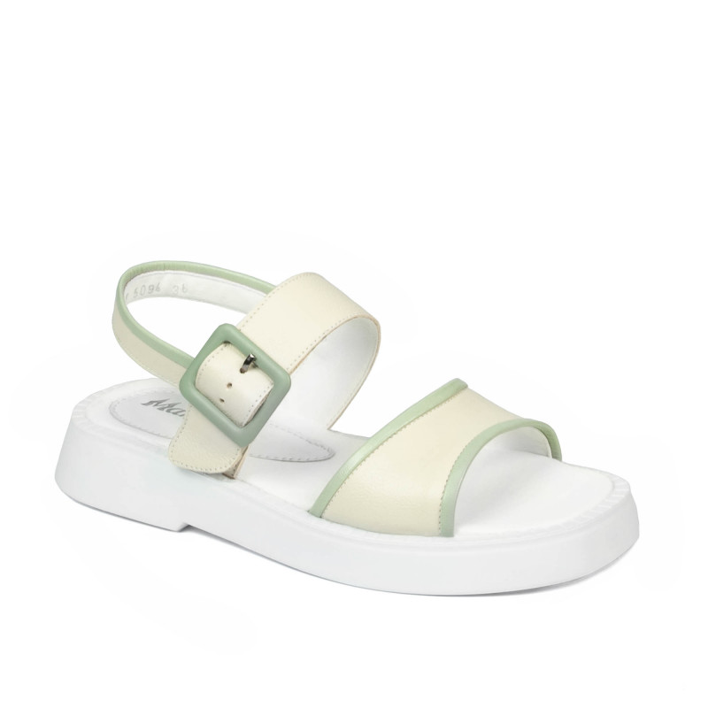 Women sandals 5094 beige combined