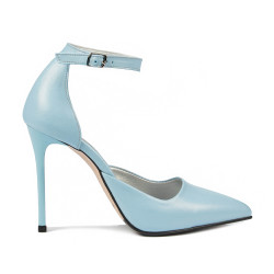 Women stylish, elegant shoes 1296 bleu