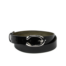 Women belt 35m black florantic