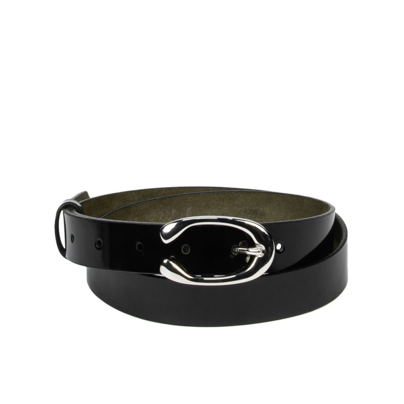 Women belt 35m black florantic