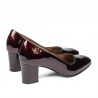 Women stylish, elegant shoes 1268 patent bordo01