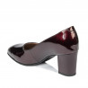 Women stylish, elegant shoes 1268 patent bordo01