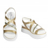 Women sandals 5100 golden combined