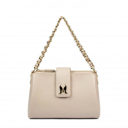 Women shoulder bag 003g 01 beige