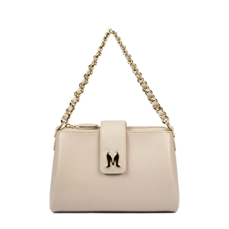 Women shoulder bag 003g 01 beige
