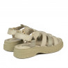Women sandals 5099 beige combined