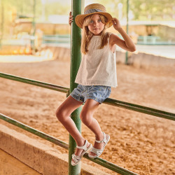 Children sandals 539 white combined