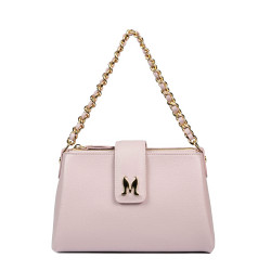 Women shoulder bag 003g pink lila
