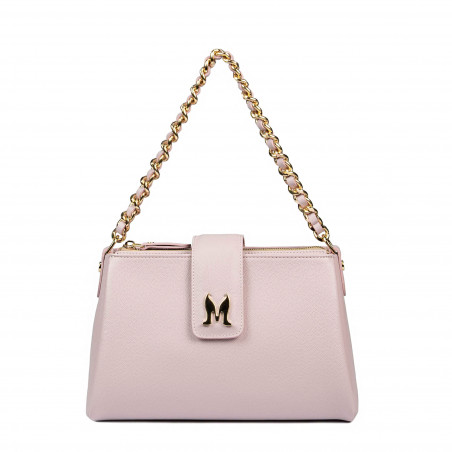 Women shoulder bag 003g pink lila