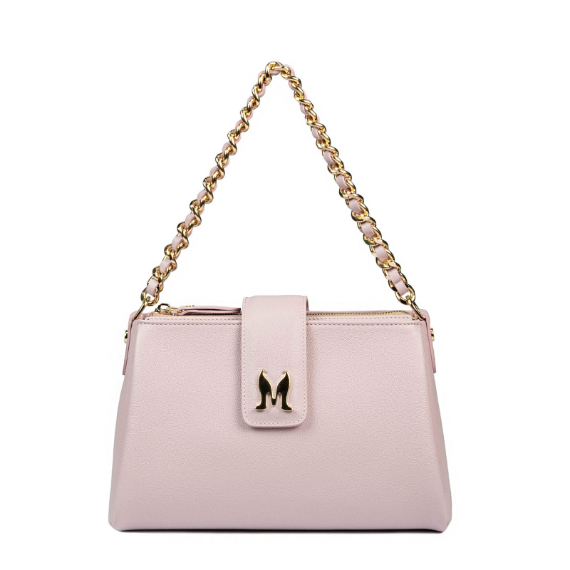 Women shoulder bag 003g pink lila