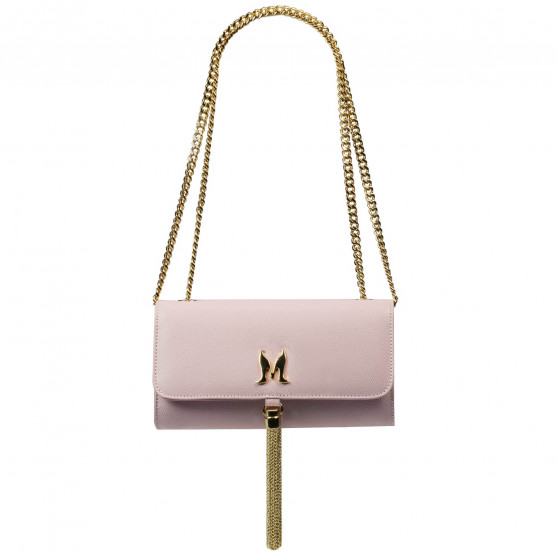 Women shoulder bag 008g pink lila caviar