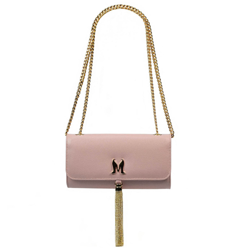 Women shoulder bag 008g pink pudra safiano