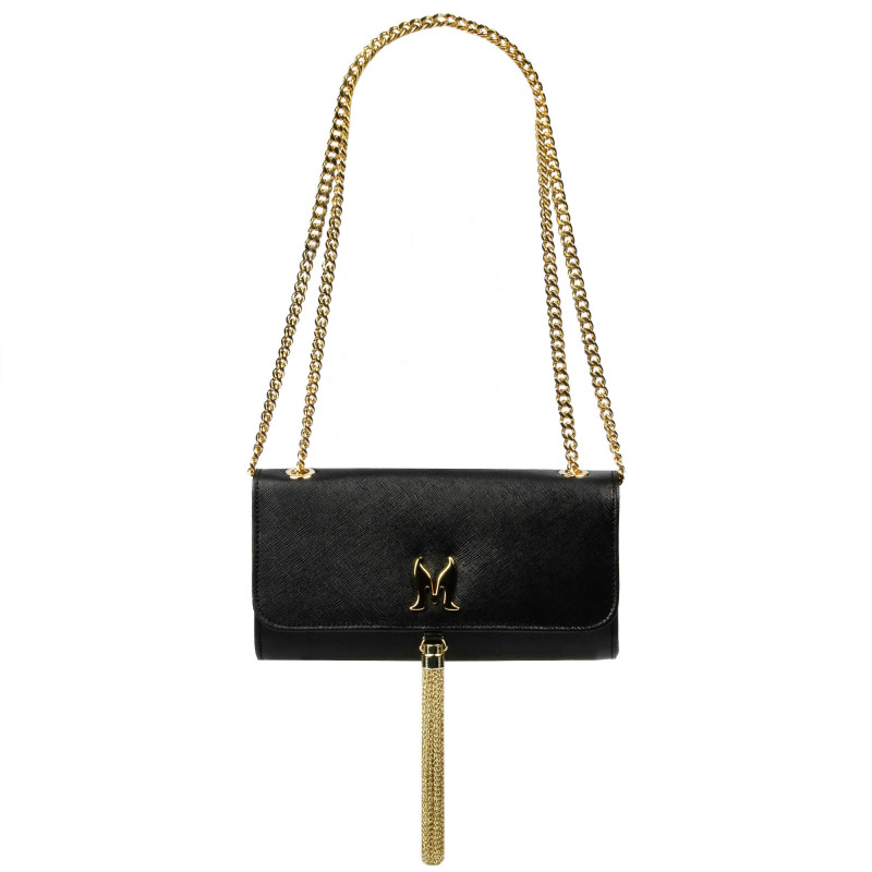 Women shoulder bag 008g black safiano