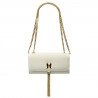 Women shoulder bag 008g beige latte caviar