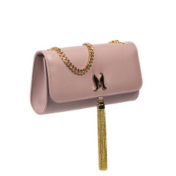 Women shoulder bag 008g pink pudra safiano
